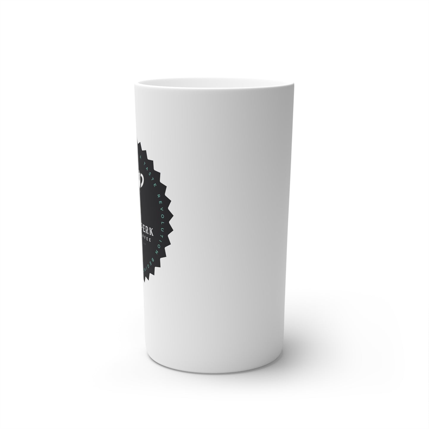 Proof-O-Perk Logo White Conical Coffee Mugs (3oz, 8oz, 12oz)