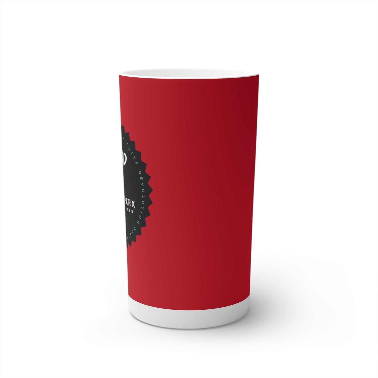 Proof-O-Perk Logo Red Conical Coffee Mugs (3oz, 8oz, 12oz)