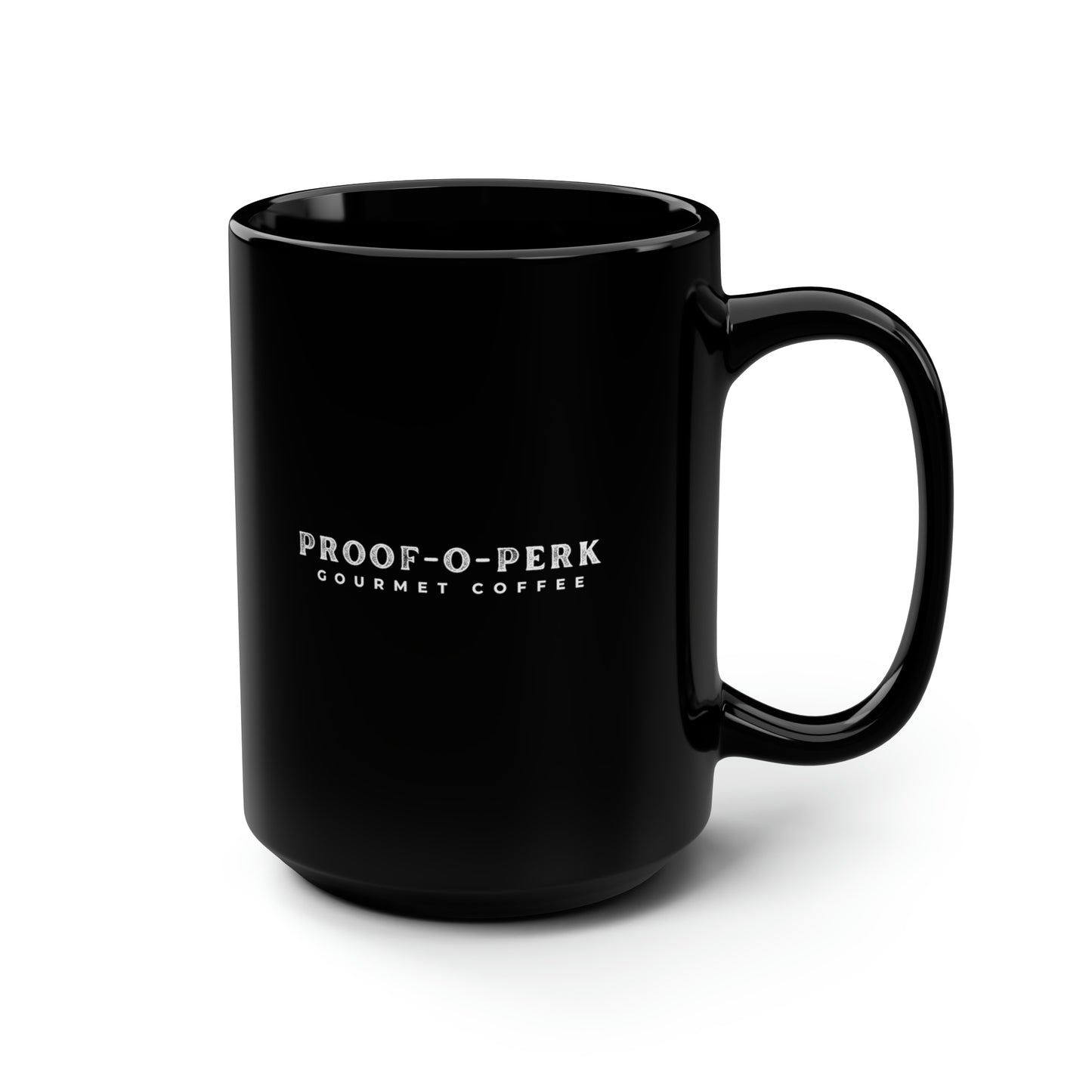 Proof-O-Perk Black Mug