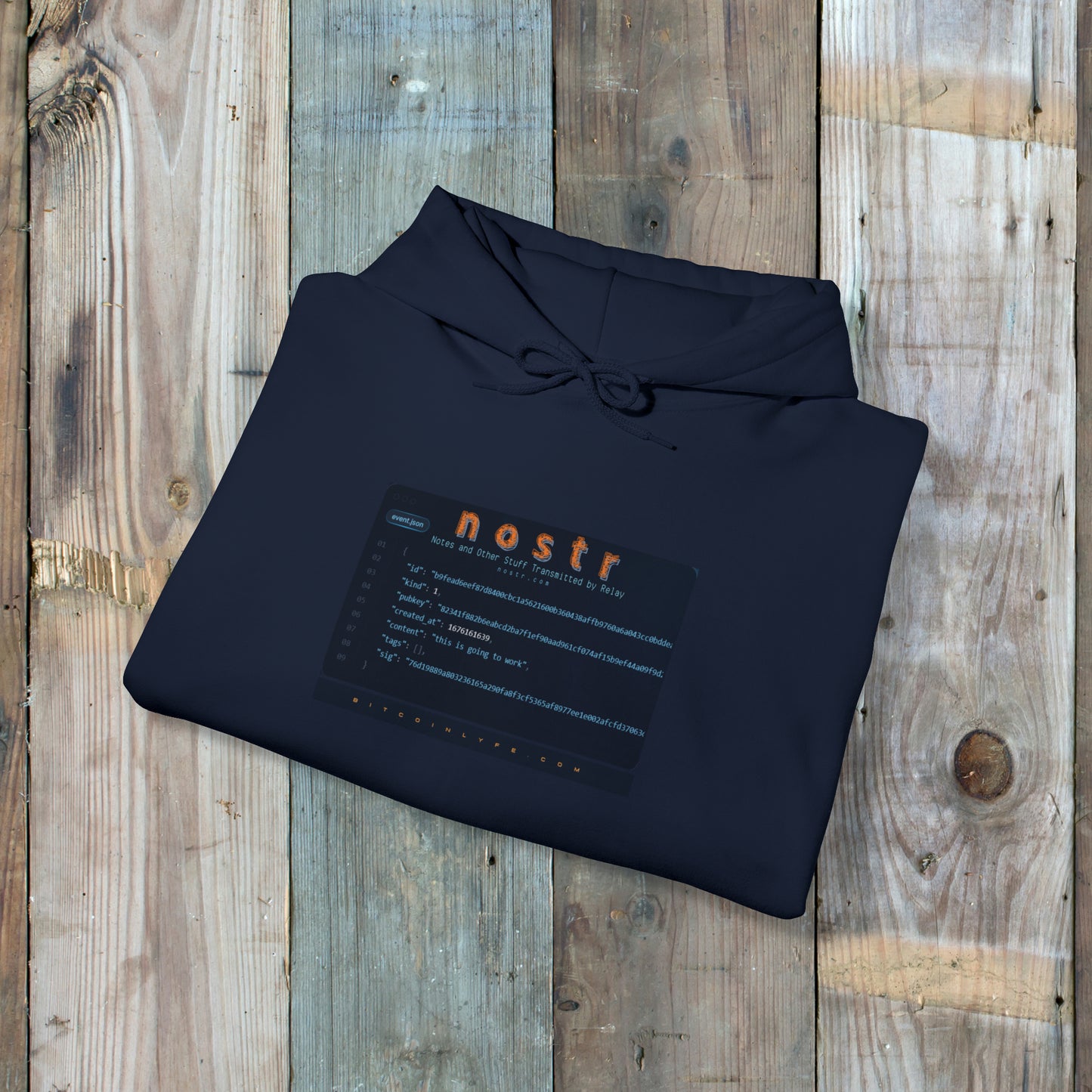 nostr is Going to Work, Hoodie