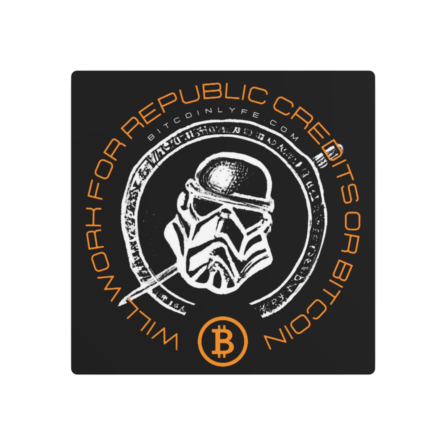Republic Credits #2 Metal Art Sign