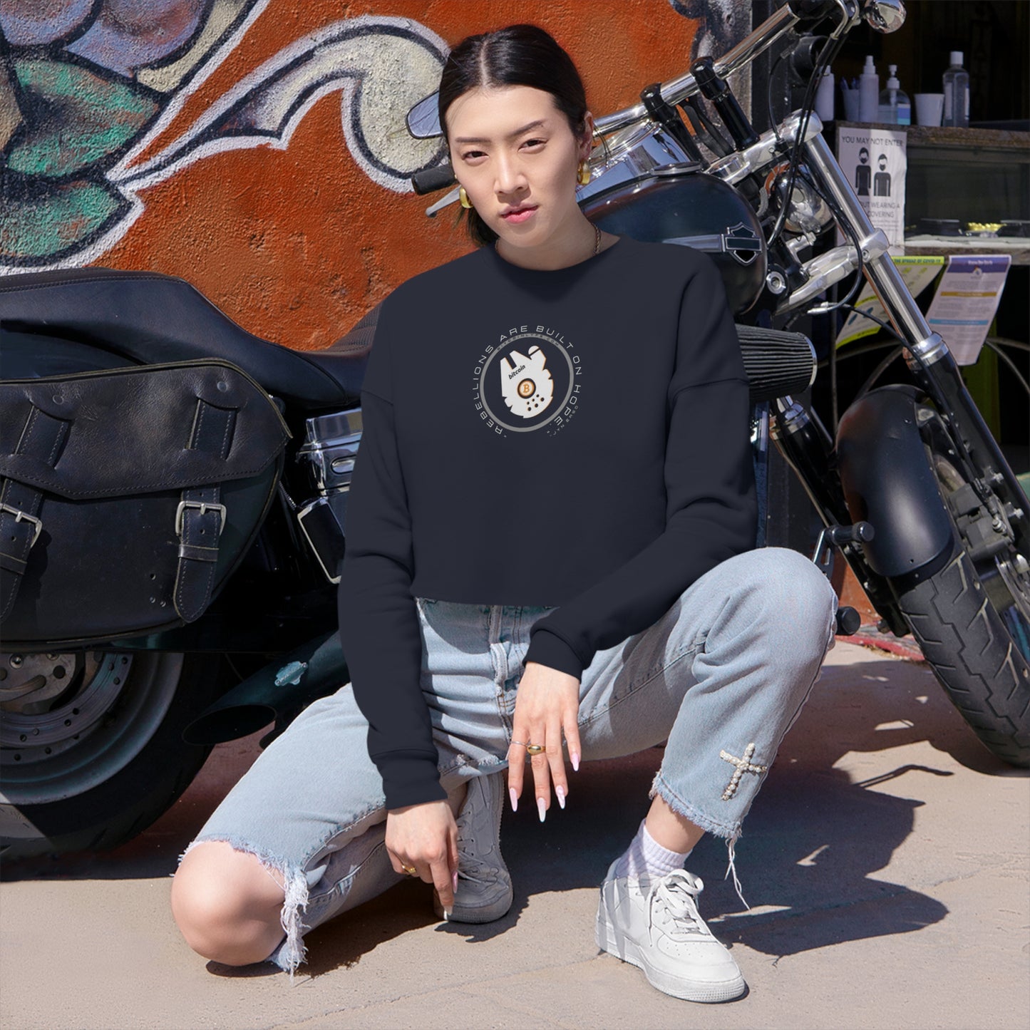 Built on Hope Women's Cropped Sweatshirt