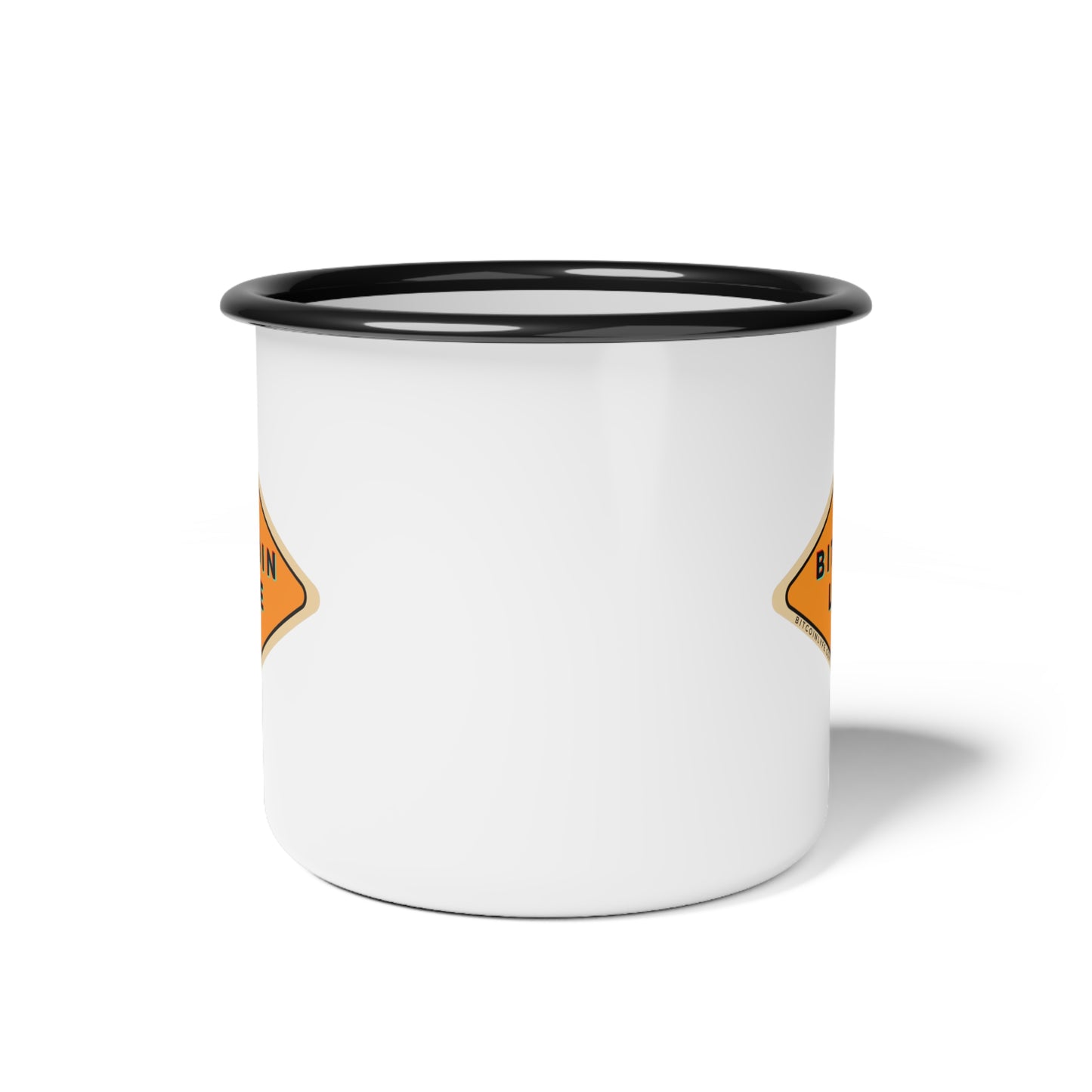 Bitcoin LYFE Enameled Steel Mug