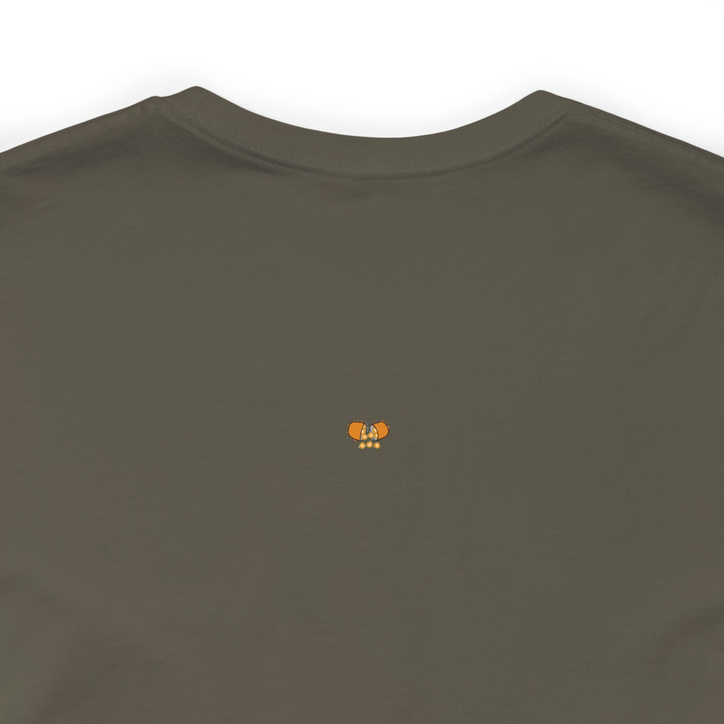 Genius Orange Pill Tee - Front+Back Print
