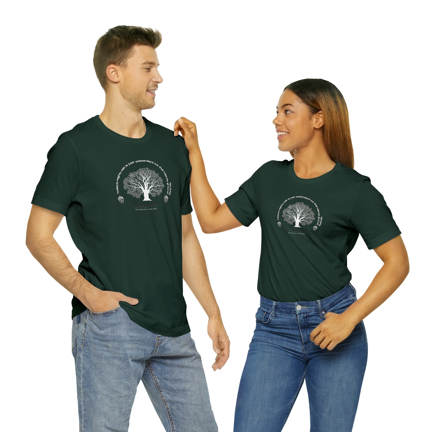 Acorn and Oak Orange Pill Tee - Front+Back Print