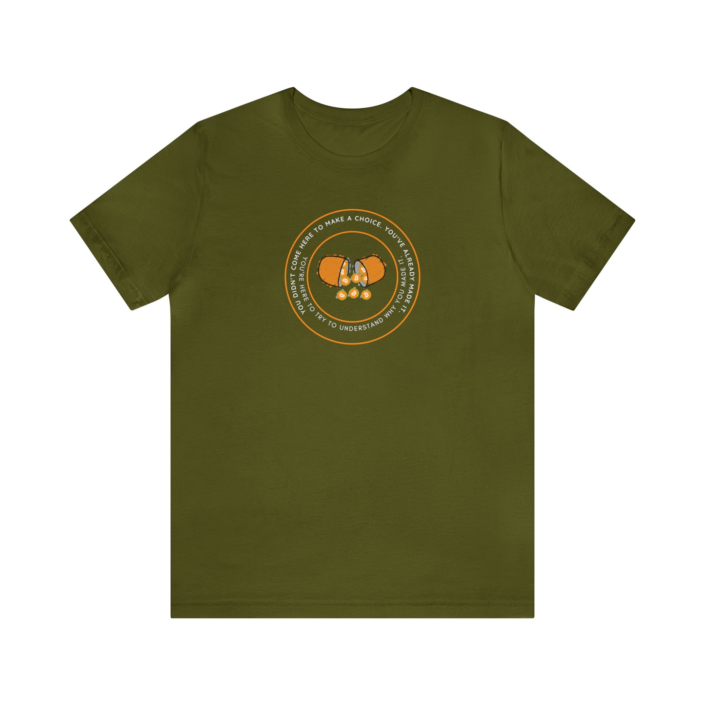 Already Here Orange Pill Tee - Front+Back Print