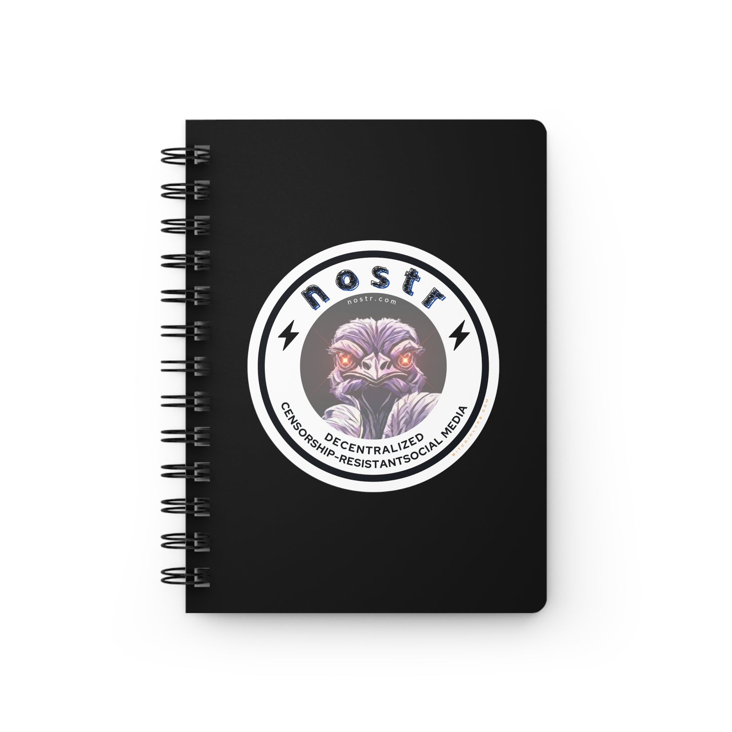 nostr Decentralized Nostrich, Spiral Bound Journal