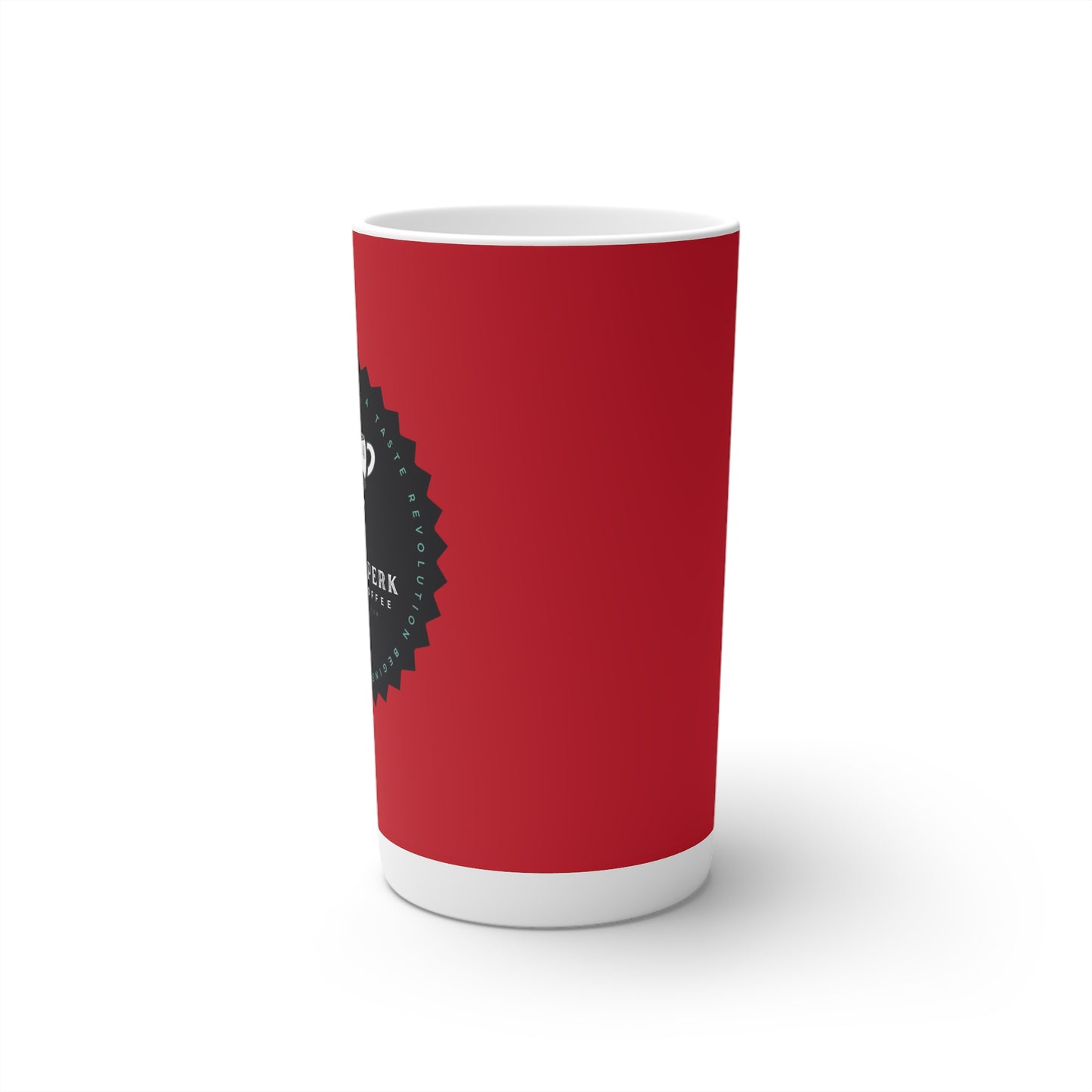 Proof-O-Perk Logo Red Conical Coffee Mugs (3oz, 8oz, 12oz)