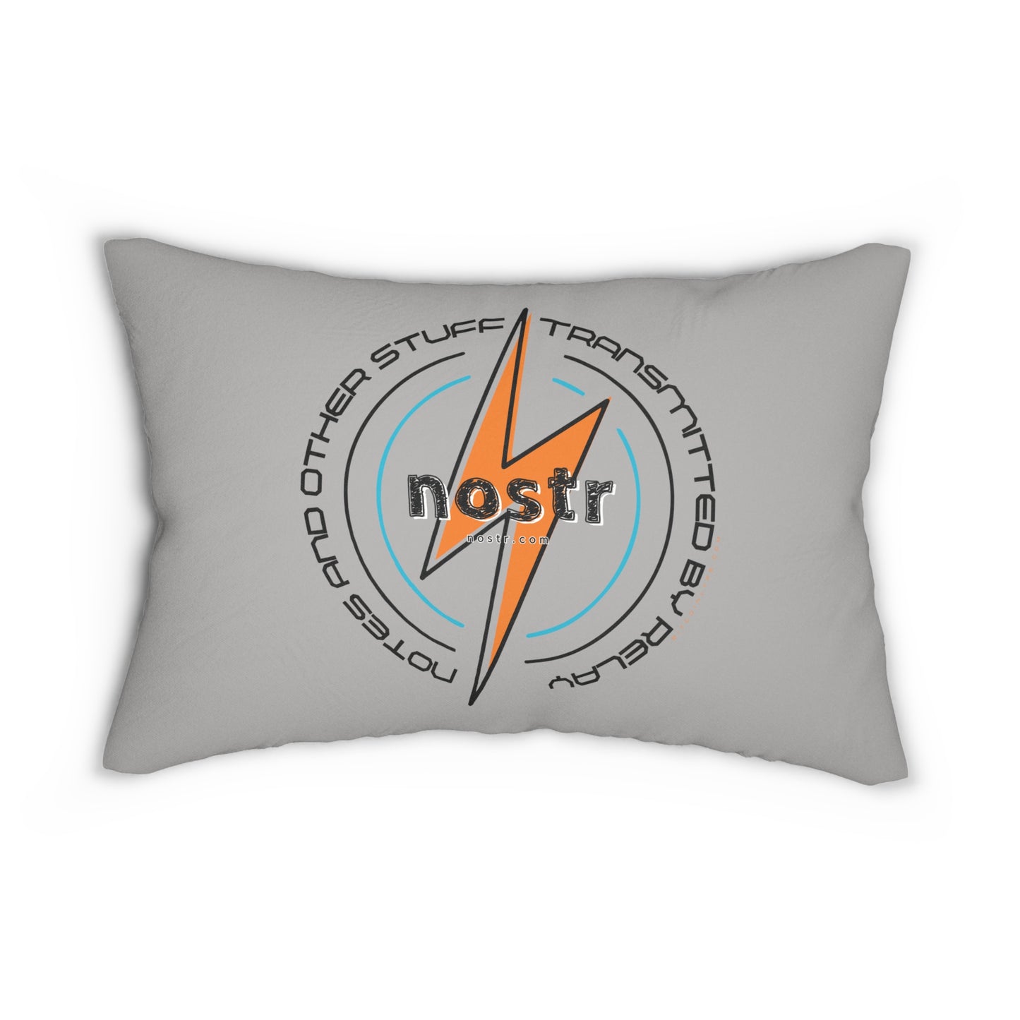 nostr Big Zap, Lumbar Pillow