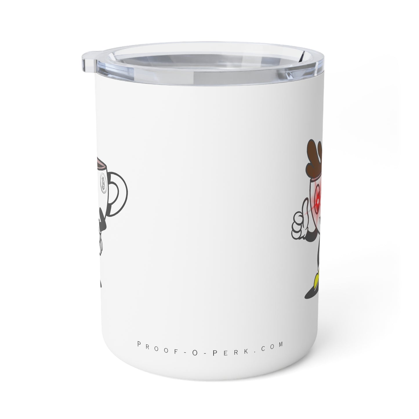 Proof-O-Perk "Bitty" Insulated Coffee Mug, 10oz