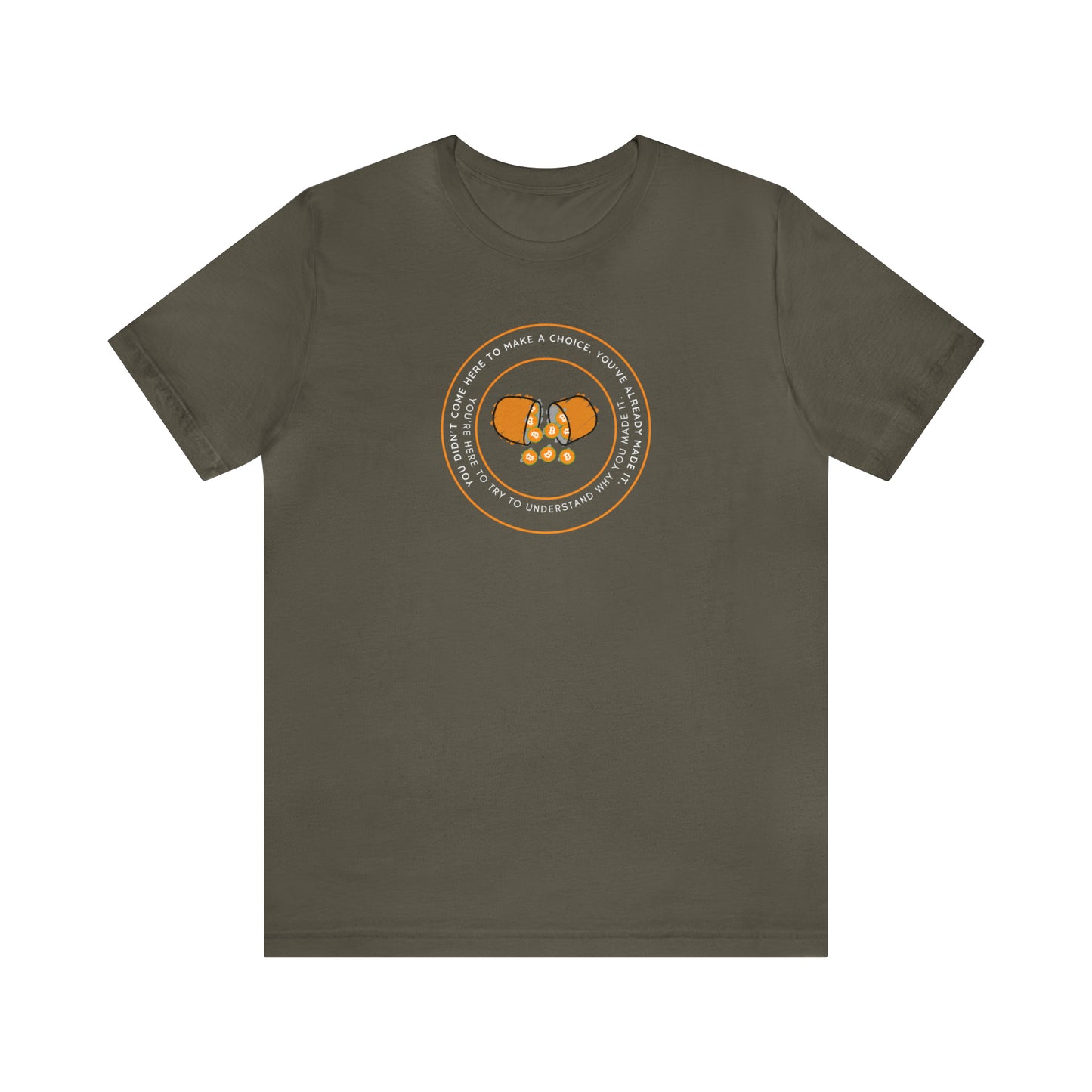 Already Here Orange Pill Tee - Front+Back Print