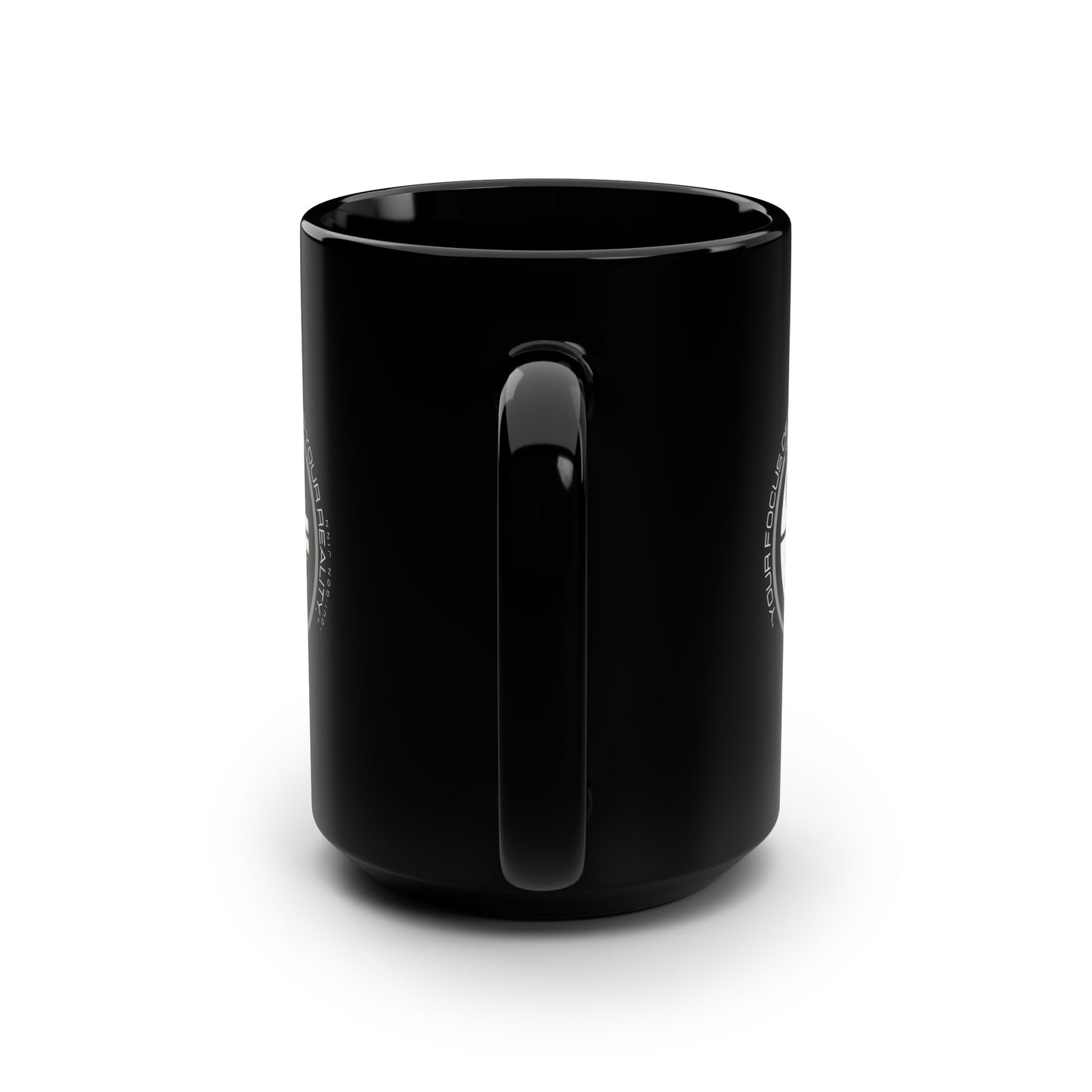 Focus Determines Reality Black Mug