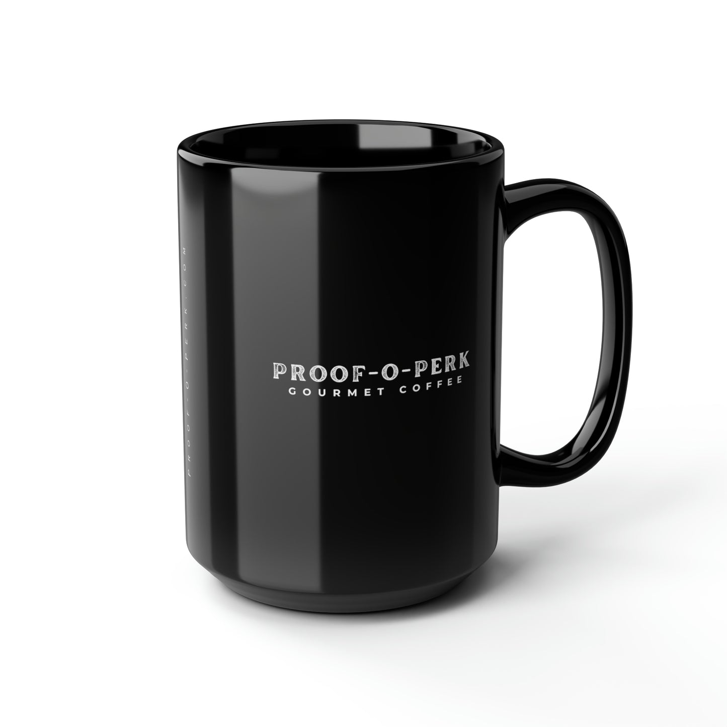 Proof-O-Perk Black Mug
