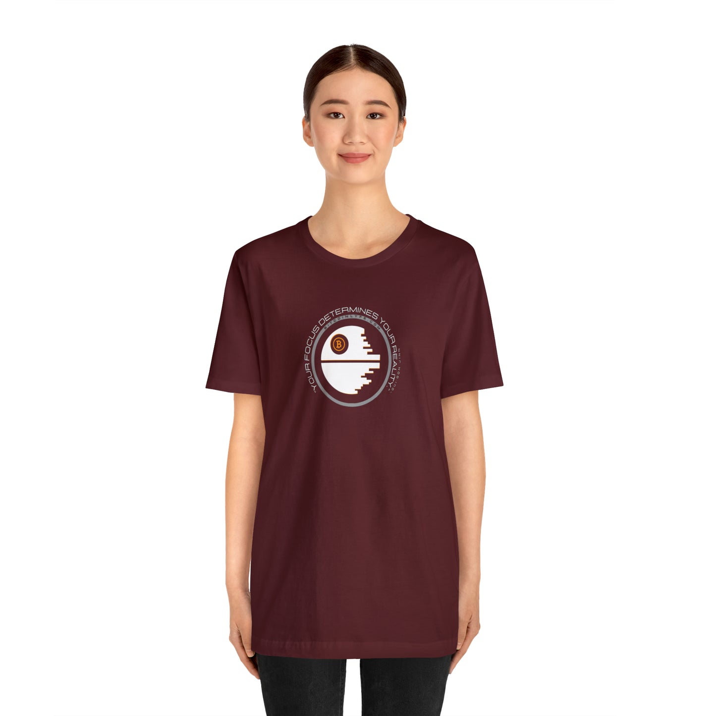 Focus Determines Reality Short Sleeve T-Shirt