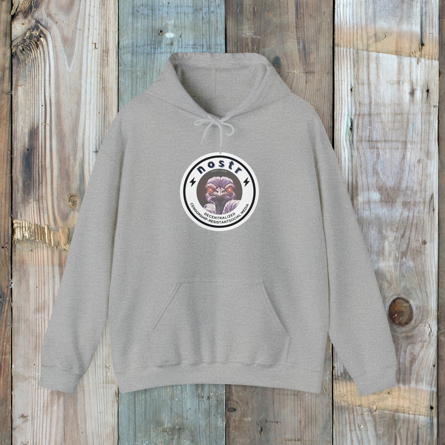 nostr Decentralized Nostrich, Hoodie