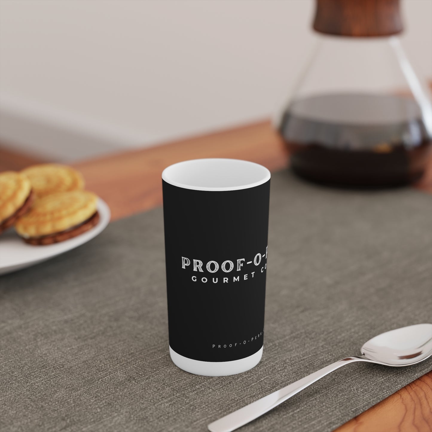 Proof-O-Perk Conical Coffee Mugs (3oz, 8oz, 12oz)