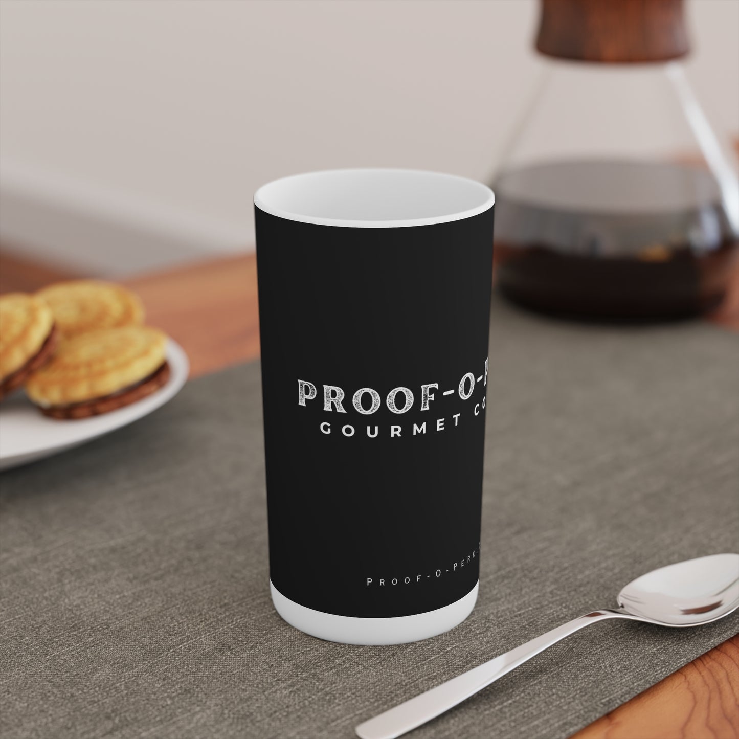 Proof-O-Perk Conical Coffee Mugs (3oz, 8oz, 12oz)
