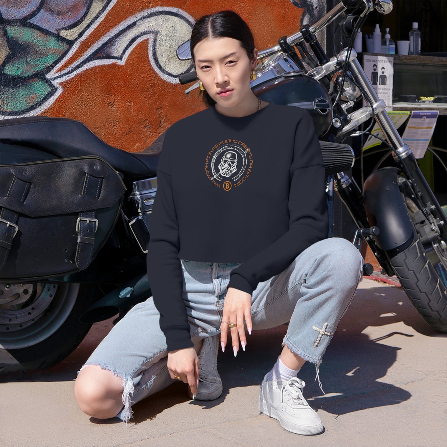 Republic Credits #2 Women's Cropped Sweatshirt
