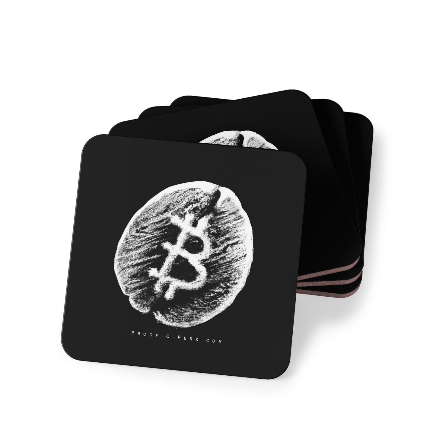 Proof-O-Perk B-Bean Coasters