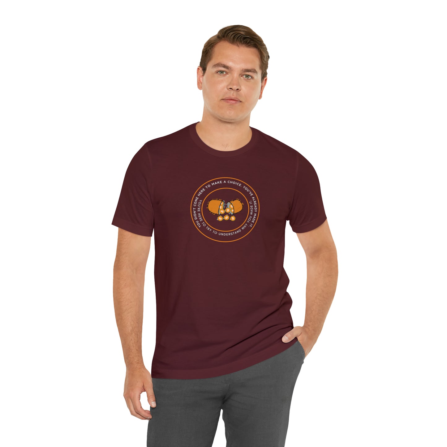 Already Here Orange Pill Tee - Front+Back Print