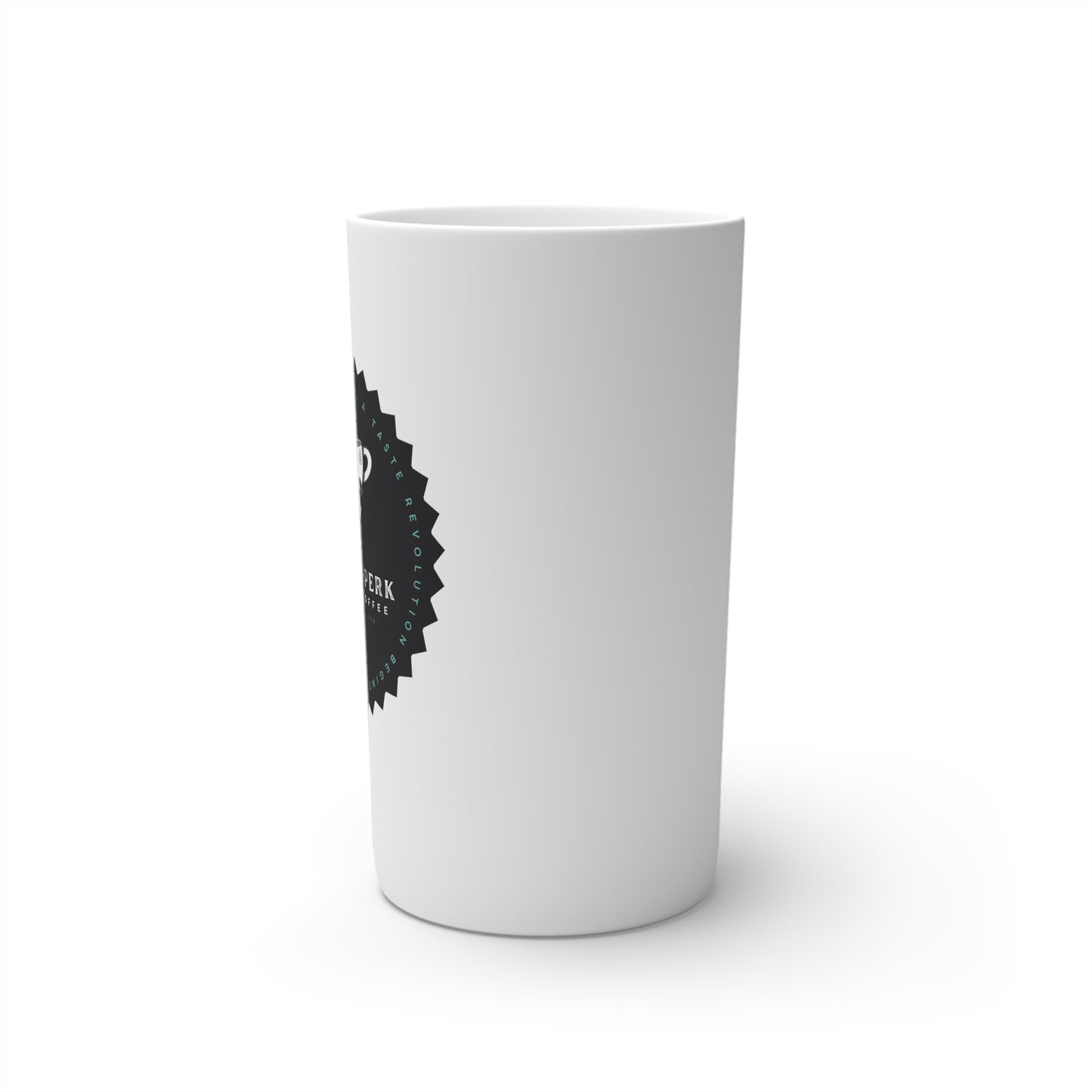 Proof-O-Perk Logo White Conical Coffee Mugs (3oz, 8oz, 12oz)