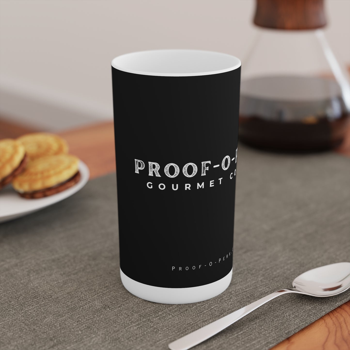 Proof-O-Perk Conical Coffee Mugs (3oz, 8oz, 12oz)