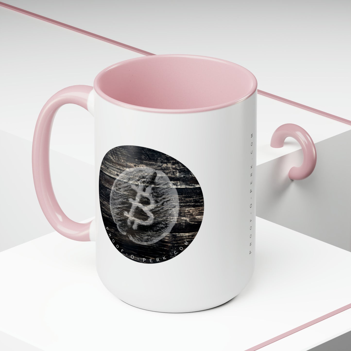 Proof-O-Perk Mug, Woody B-Bean