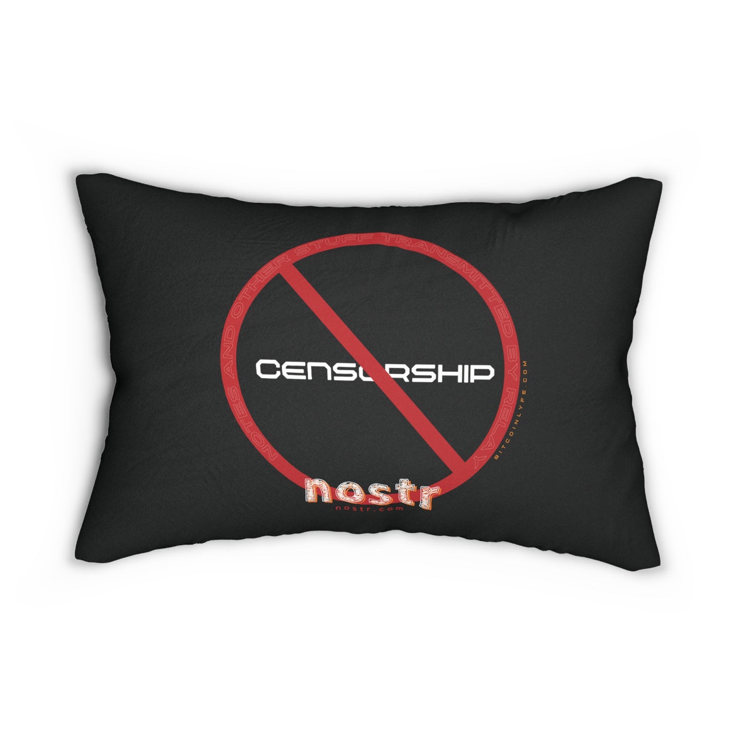 nostr Anti-Censorship, Lumbar Pillow