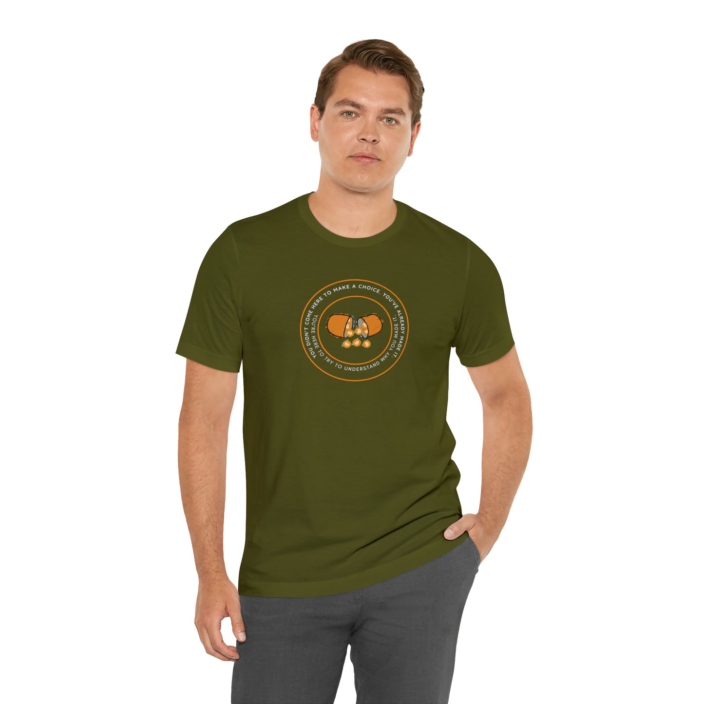 Already Here Orange Pill Tee - Front+Back Print