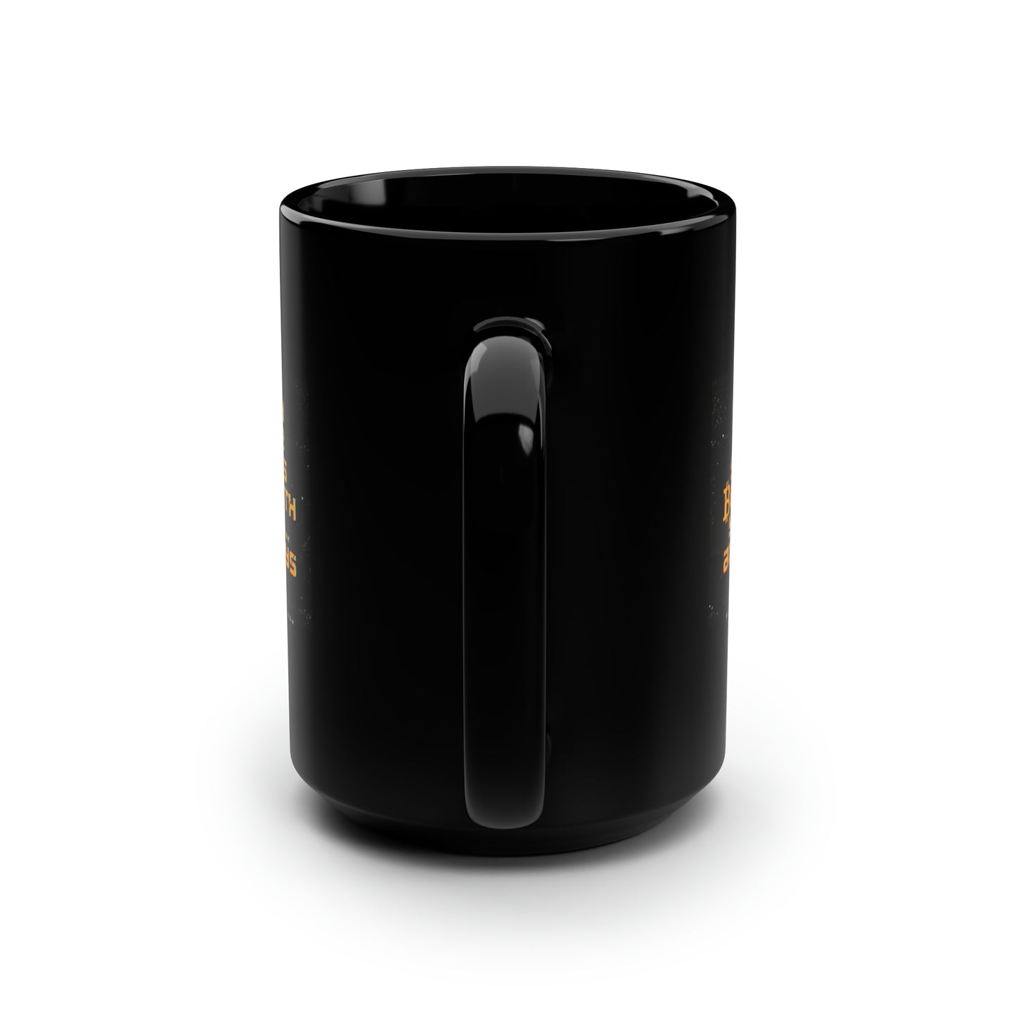 May the Sats be with You Black Mug