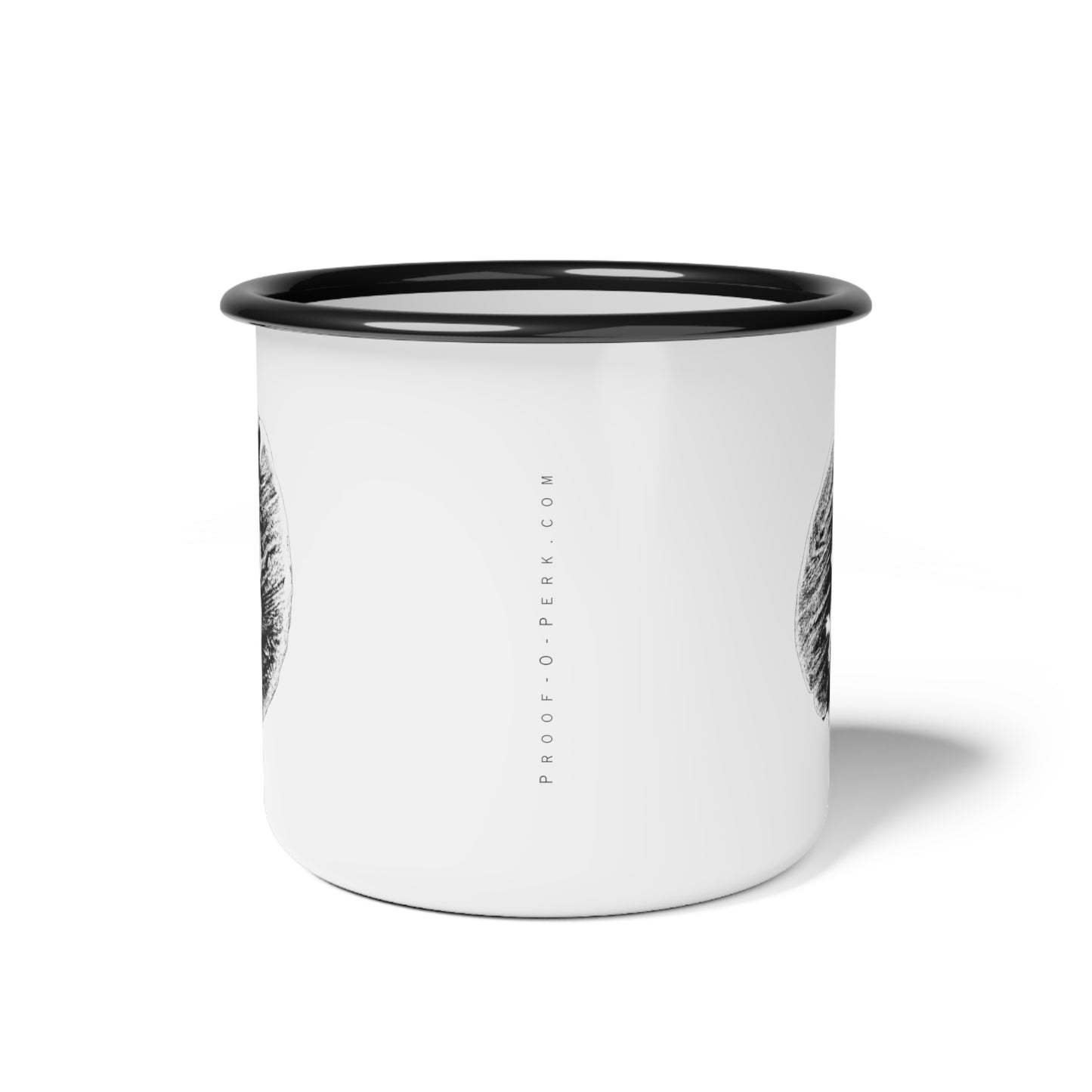 Proof-O-Perk B-Bean Enameled Steel Mug
