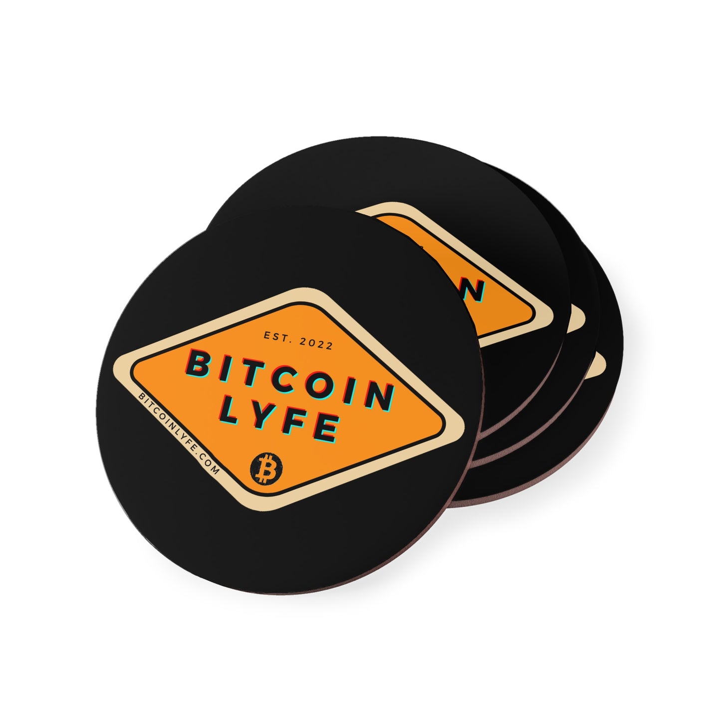 Bitcoin LYFE Coasters