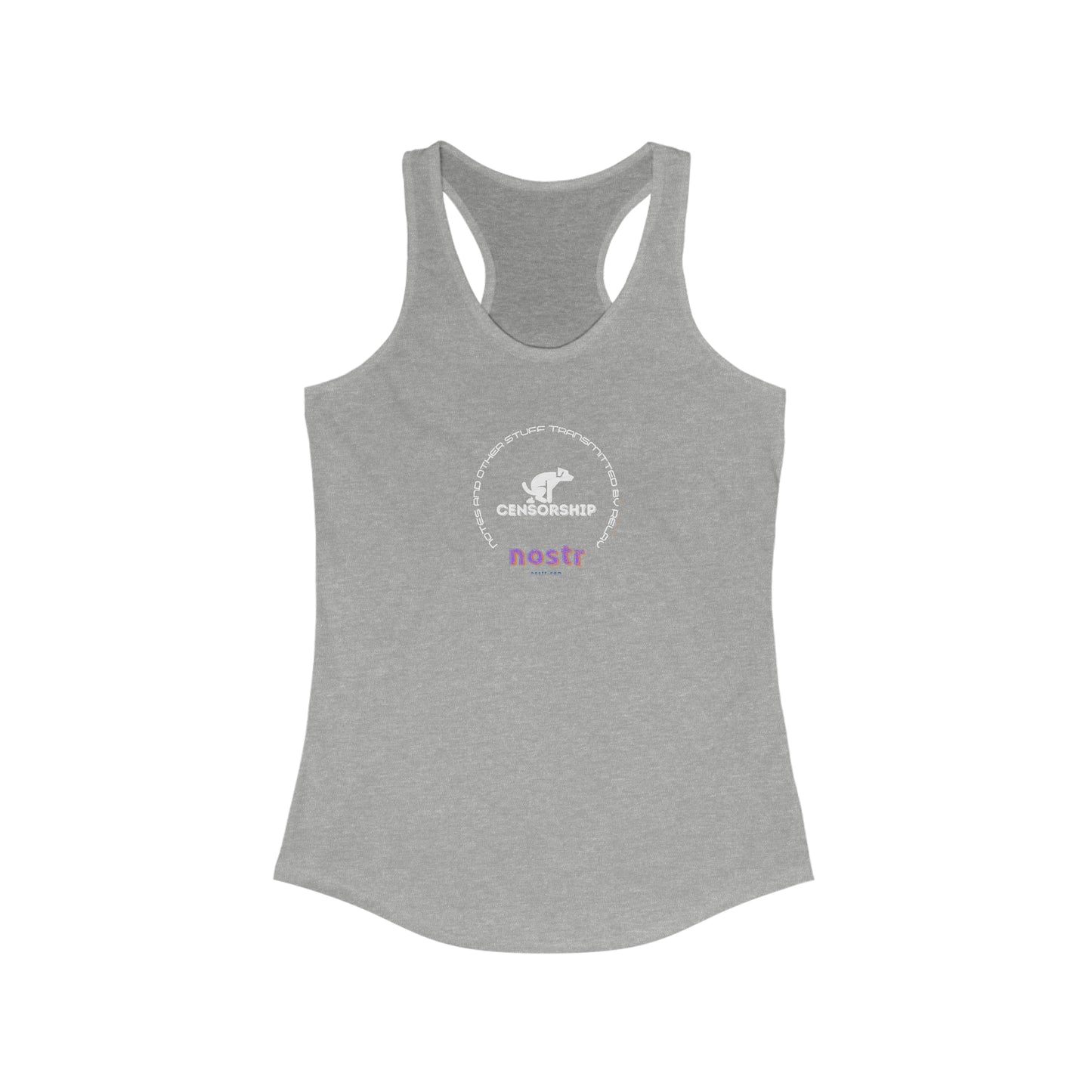 nostr Doggone Censorship, Racerback Tank