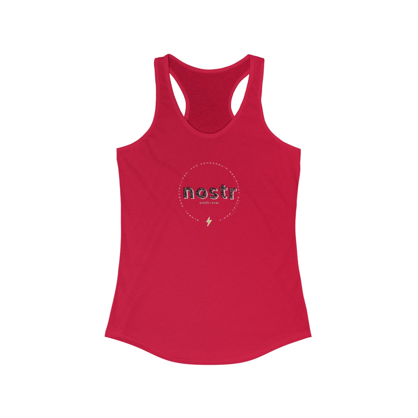 nostr...notes and stuff, Racerback Tank
