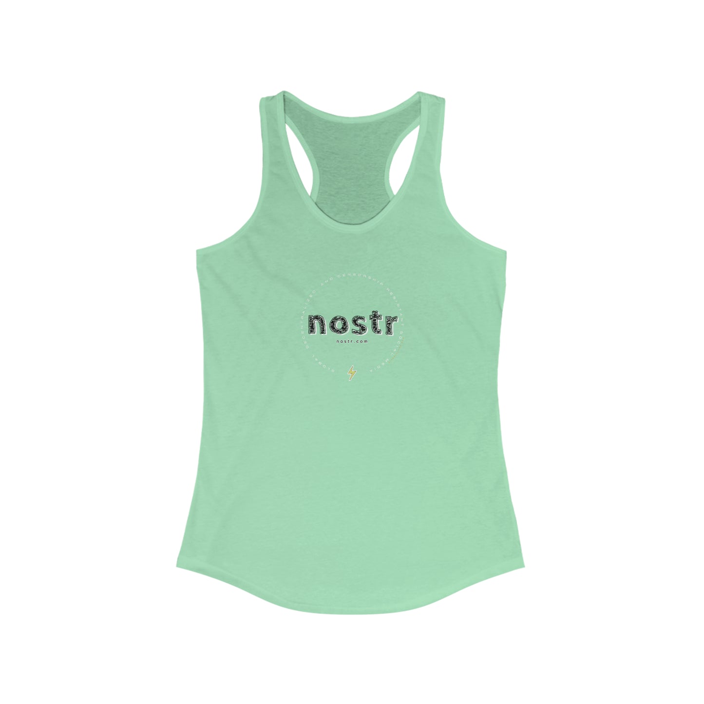nostr...notes and stuff, Racerback Tank