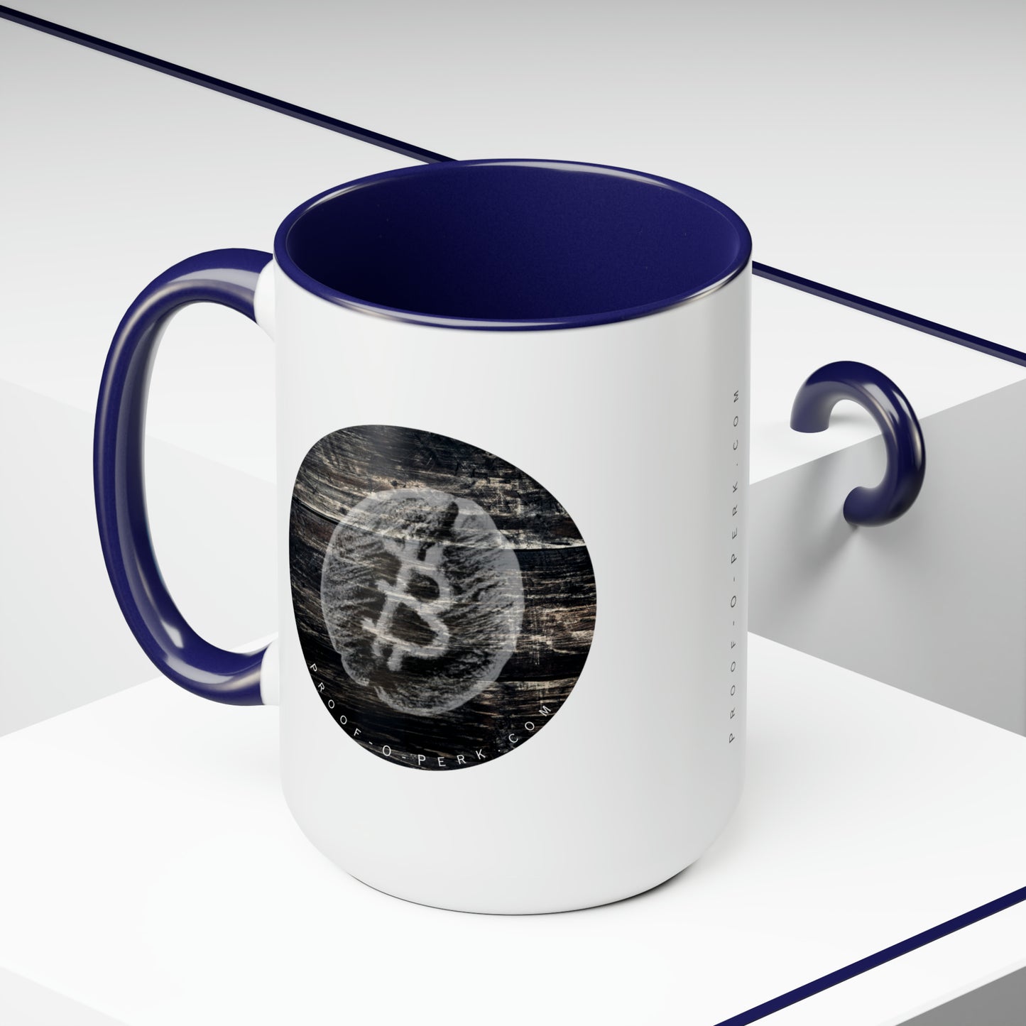 Proof-O-Perk Mug, Woody B-Bean