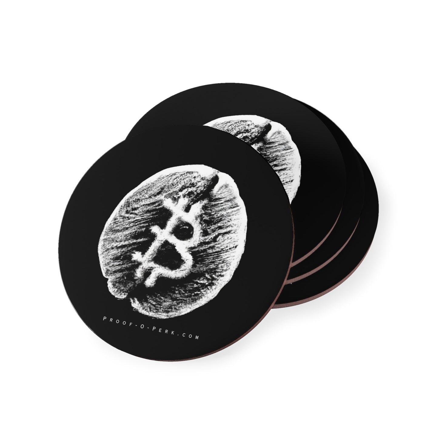 Proof-O-Perk B-Bean Coasters