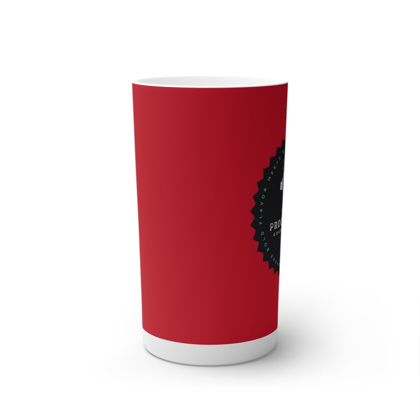 Proof-O-Perk Logo Red Conical Coffee Mugs (3oz, 8oz, 12oz)