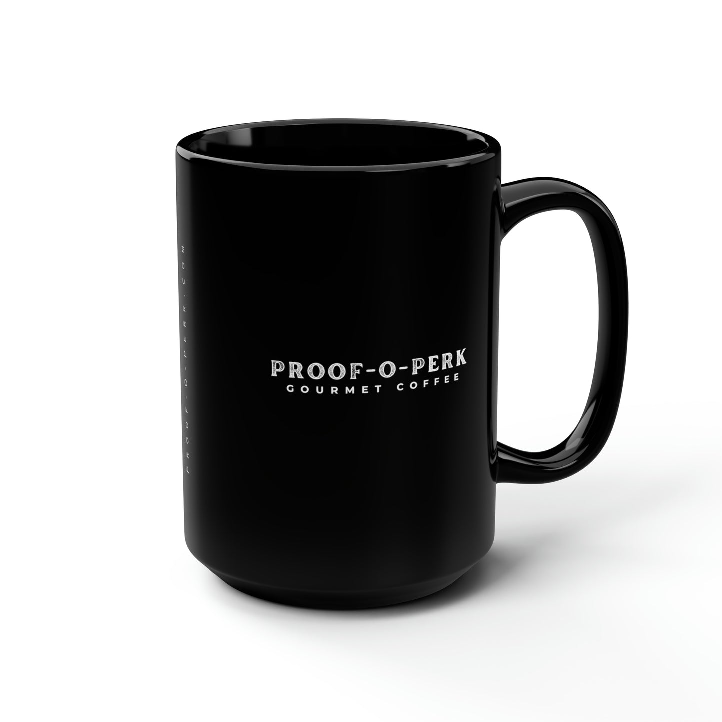 Proof-O-Perk Black Mug