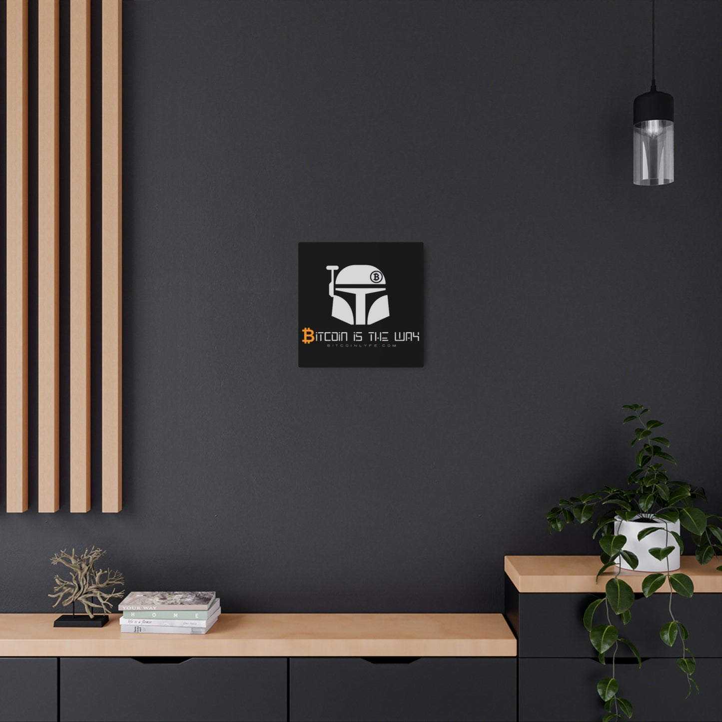 Bitcoin is the Way Metal Art Sign