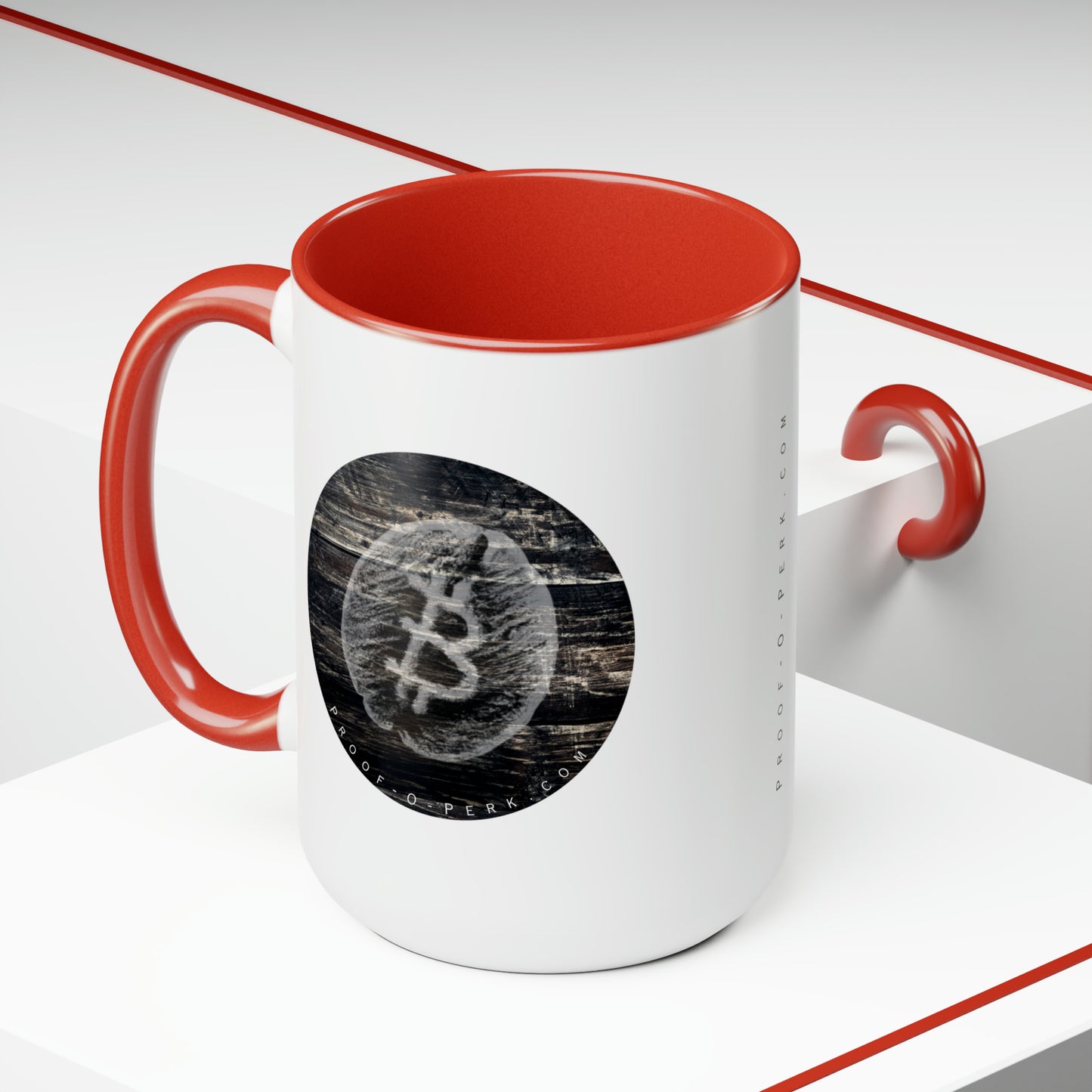 Proof-O-Perk Mug, Woody B-Bean