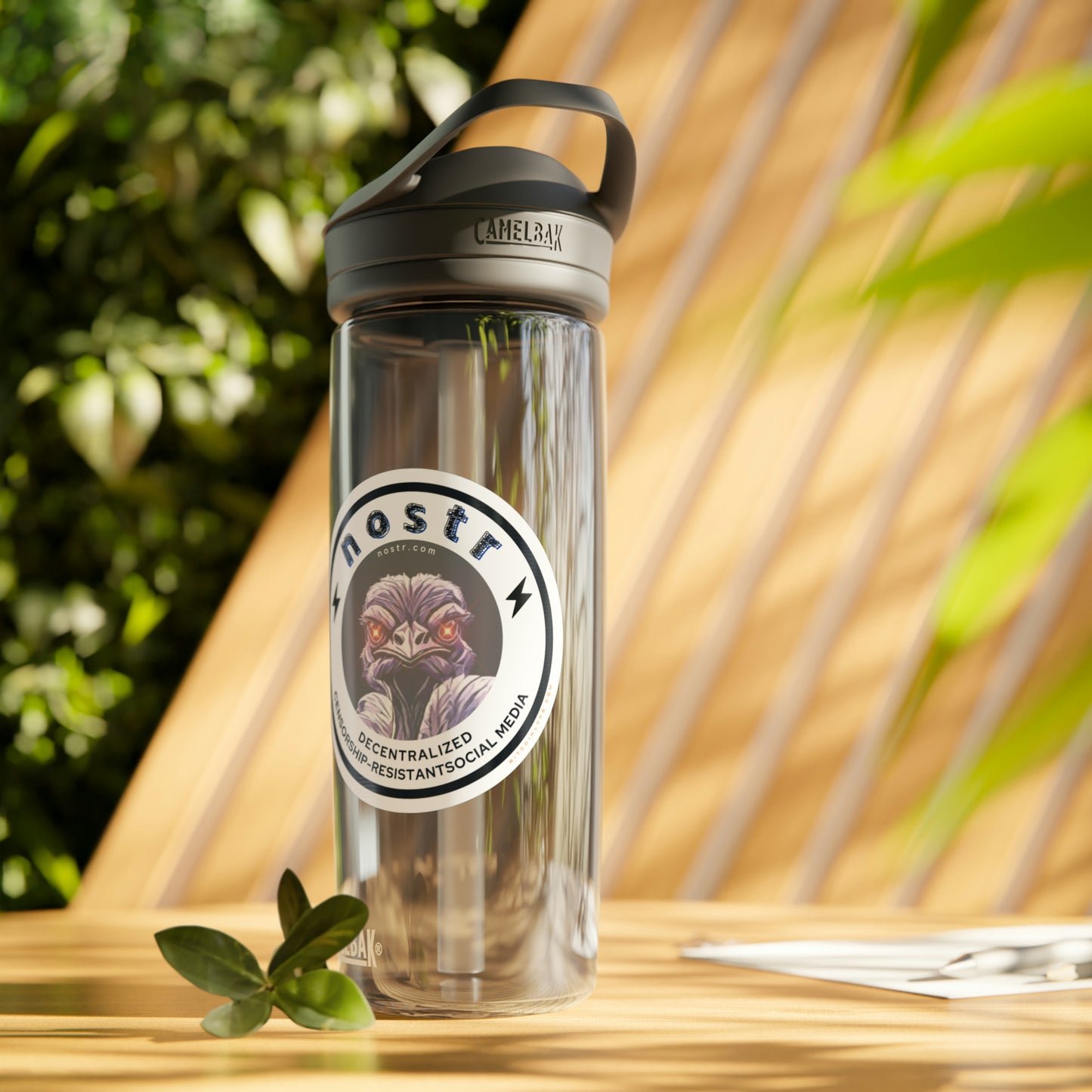 nostr Decentralized Nostrich, CamelBak Eddy® Water Bottle, 20oz\25oz