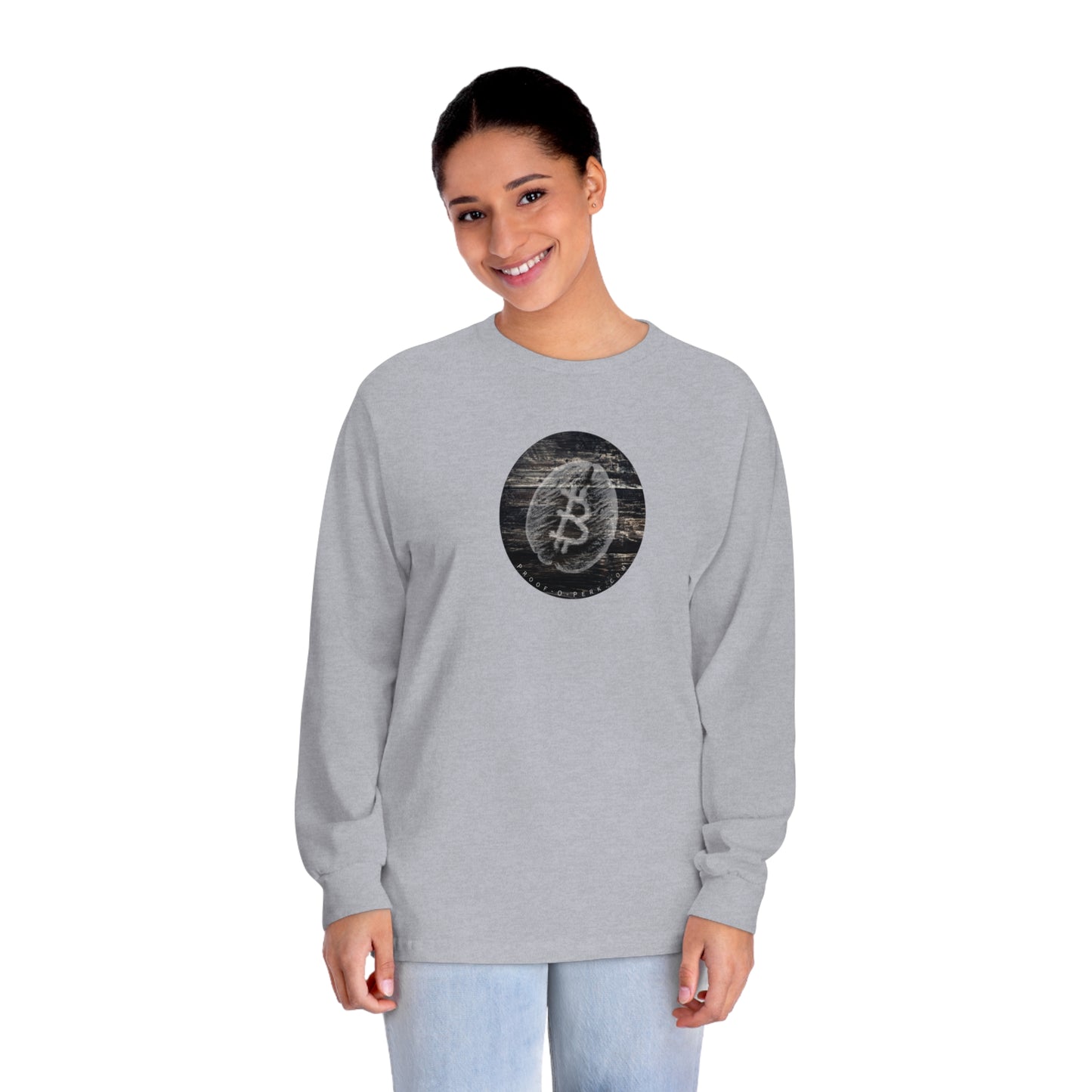 Proof-O-Perk Long Sleeve T-Shirt, Woody B-Bean