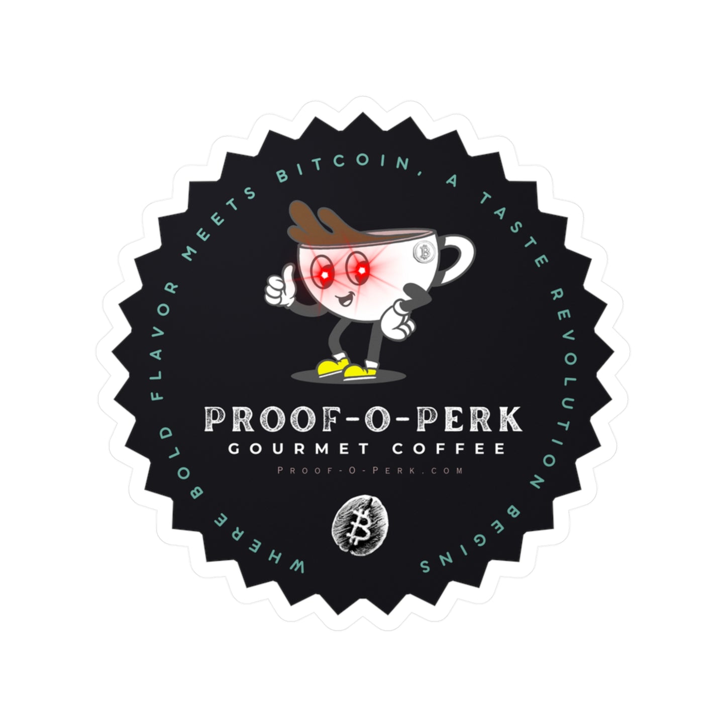 Proof-O-Perk Logo Vinyl Die-Cut Sticker