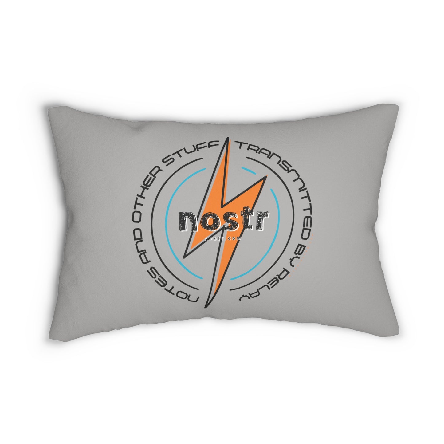 nostr Big Zap, Lumbar Pillow