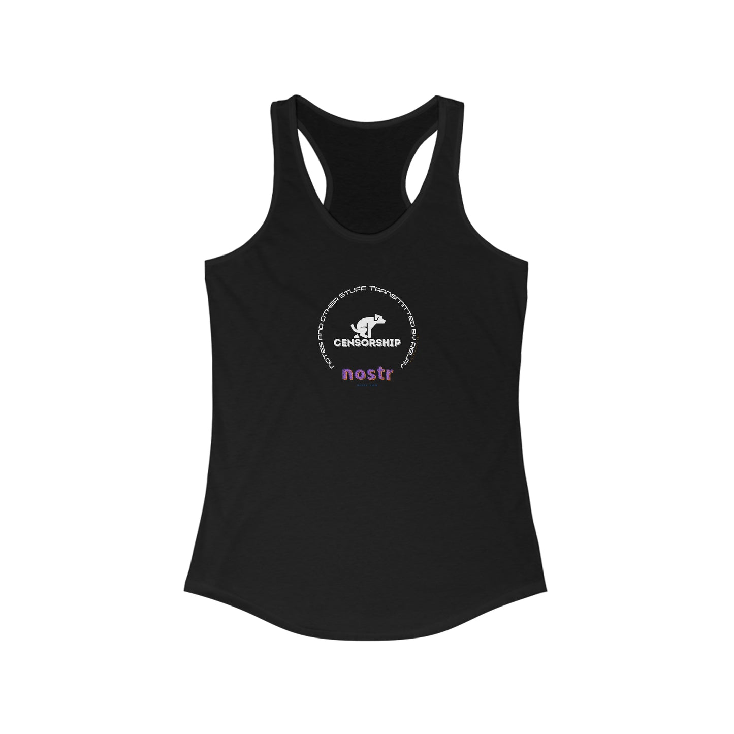nostr Doggone Censorship, Racerback Tank