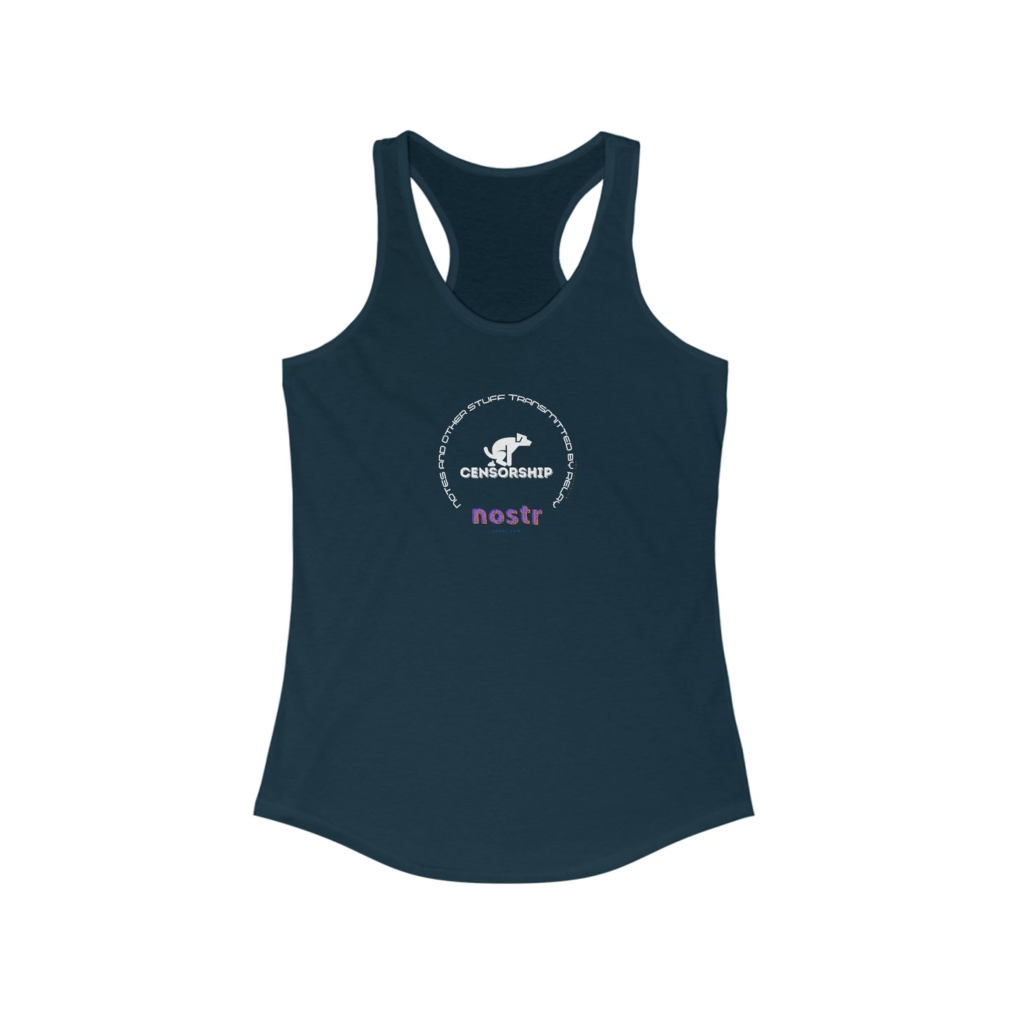 nostr Doggone Censorship, Racerback Tank