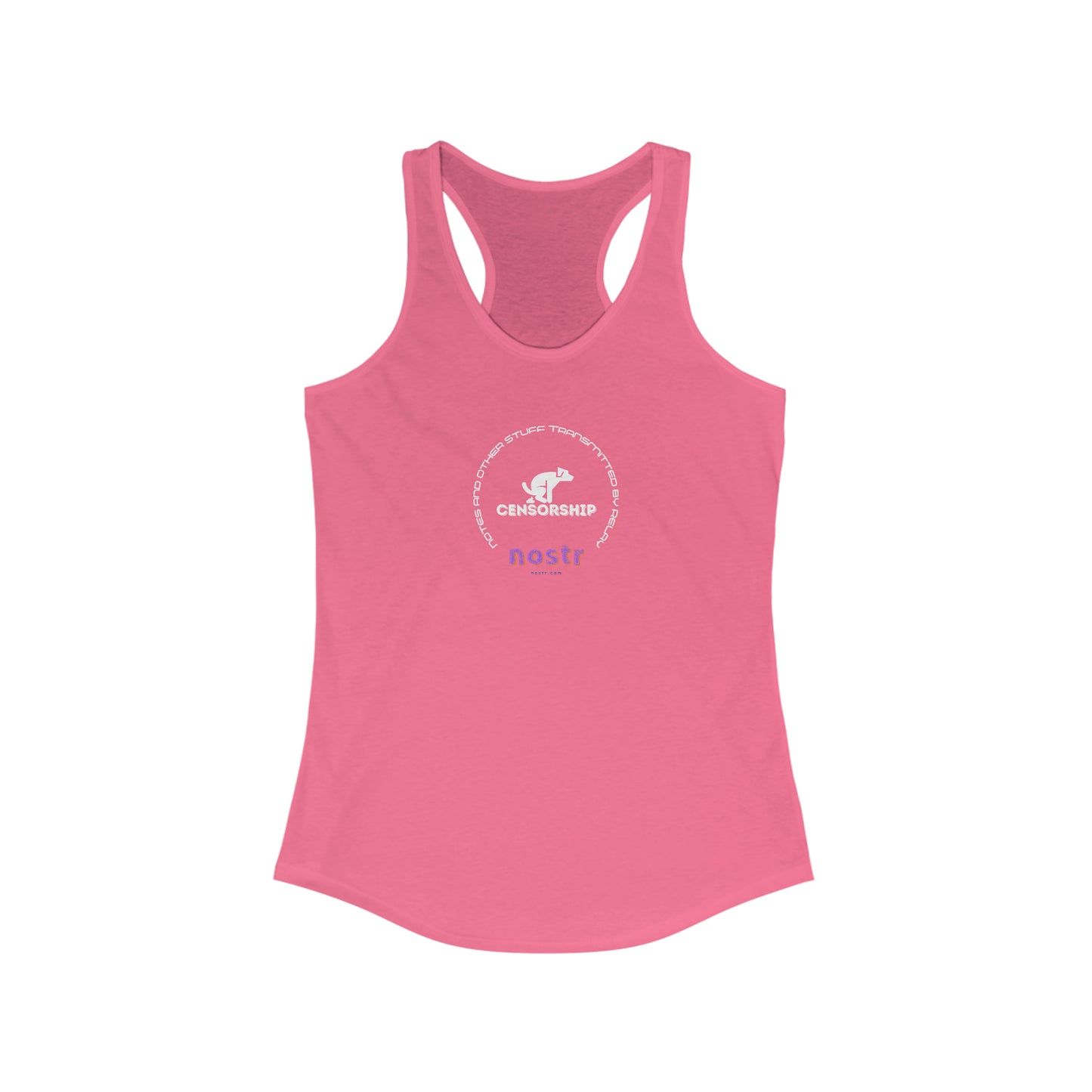 nostr Doggone Censorship, Racerback Tank