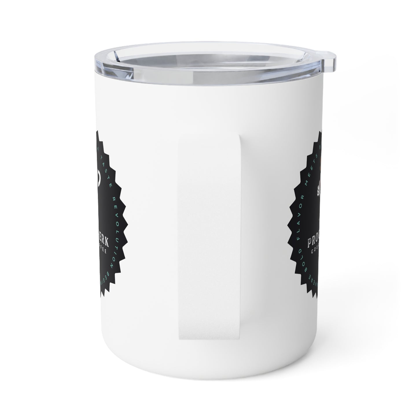 Proof-O-Perk Logo Insulated Coffee Mug, 10oz