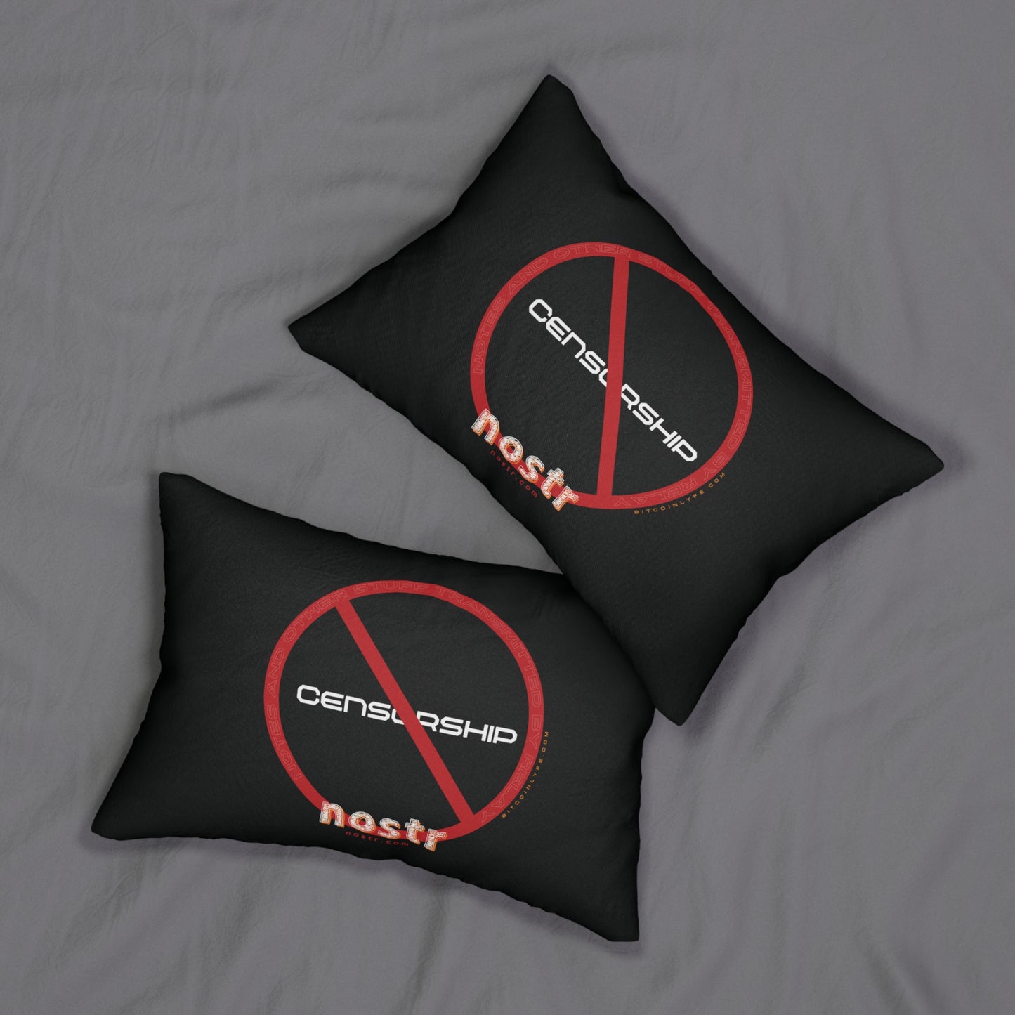 nostr Anti-Censorship, Lumbar Pillow